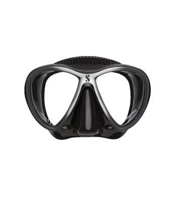 МАСКА SCUBAPRO SYNERGY TWIN С ЭЛАСТИЧНЫМ РЕМЕШКОМ ЧЕРНО-СЕРЕБРИСТАЯ