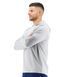 Мужская футболка с длинным рукавом и капюшоном TYR Men&rsquo;s SunDefense Hooded Shirt, Light Grey M