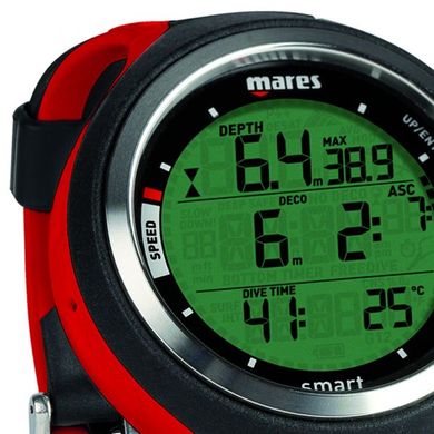 Декомпресиметр для дайвінгу Mares Smart (чорно-червоний), Комп'ютери