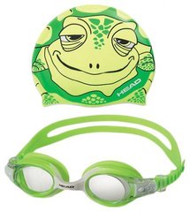 Комплект дитячий окуляри + шапочка HEAD METEOR CHARACTER (зелені)