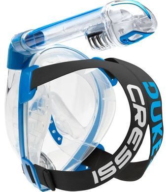 МАСКА ПОЛНОЛИЦЕВАЯ CRESSI DUKE DRY ПРОЗРАЧНО-СИНЯЯ