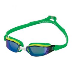 Очки для плавания стартовые Phelps Xceed (зелено-желтый)