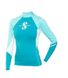 РЕГЛАН SCUBAPRO RASH GUARD WOMEN БІЛО-БІРЮЗОВИЙ, L