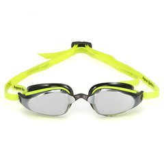Очки для плавания стартовые Michael Phelps K180 Mirror (желто-черный)