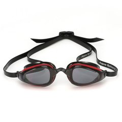 Очки для плавания стартовые Michael Phelps K180 (красно-черный, затемненные линзы)