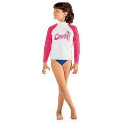 Реглан детский Cressi sub Rash Guard Long бело-розовый, размер: 8/9 лет