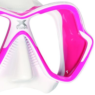 Маска для дайвинга Mares X-Vision Ultra (бело-розовый)