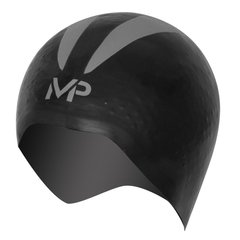 Шапочка для плавания X-O р.M (черно-серебристый) Michael Phelps