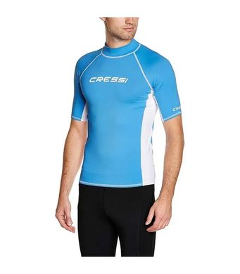 ФУТБОЛКА CRESSI SUB RASH GUARD SHORT MAN БІЛО-Блакитна