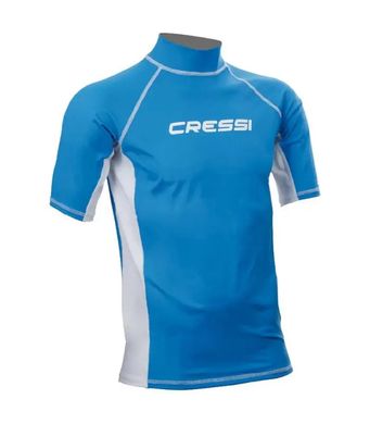 ФУТБОЛКА CRESSI SUB RASH GUARD SHORT MAN БІЛО-Блакитна