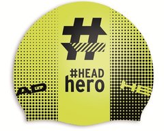 Шапочка для плавання HEAD HASHTAG (черно-желтая)