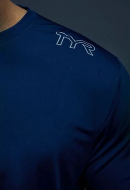 Футболка чоловіча з коротким рукавом TYR Men’s SunDefense Short Sleeve Shirt, Navy XXL