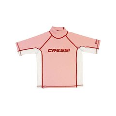 Футболка детская Cressi sub Rash Guard Short біло-рожева, розмір: 12/13 лет