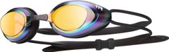 Очки для плавания TYR Hawk Racing Mirrored, Gold/Multi/Rainbow (223)