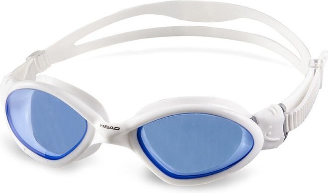 Очки для плавания HEAD TIGER MID LSR (бело-синие)