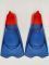 Ласты для плавания короткие Zoggs Short Blade Eco Fins 33/34 р. (сине-красный)