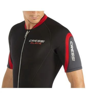 ГІДРОКОСТЮМ CRESSI SUB PLAYA MAN SHORTY 2.5 ММ ЧОРНО-ЧЕРВОНИЙ