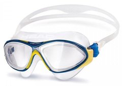 Очки для плавания HEAD HORIZON (желто-голубые) линзы обычные прозрачные